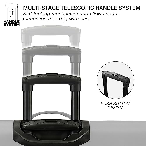 U.s. Traveler Anzio Softside Expandable Spinner Luggage, Dark Grey, Carry-On 22-Inch #TOP3