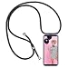 Produktbild ZhinkArts Handykette kompatibel mit Samsung Galaxy A7 2018 - Smartphone Necklace Hülle mit Band - Schnur mit Case zum umhängen in Schwarz