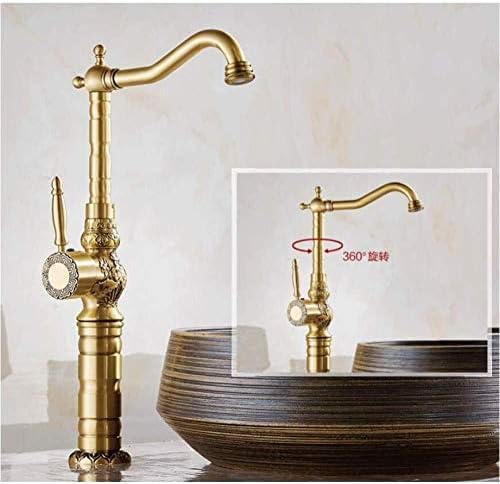 Robinet de lavabo en laiton antique sculpté pour revivre le charme d'antan