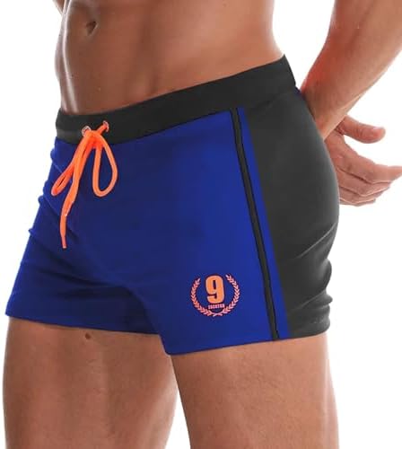 Arcweg Badehose Herren Eng Kurz Badeshorts mit Tunnelzug Schwimmhose Wassersport Kurze Hose UV Schutz Jungen Schwimmwear Schulschwimmen