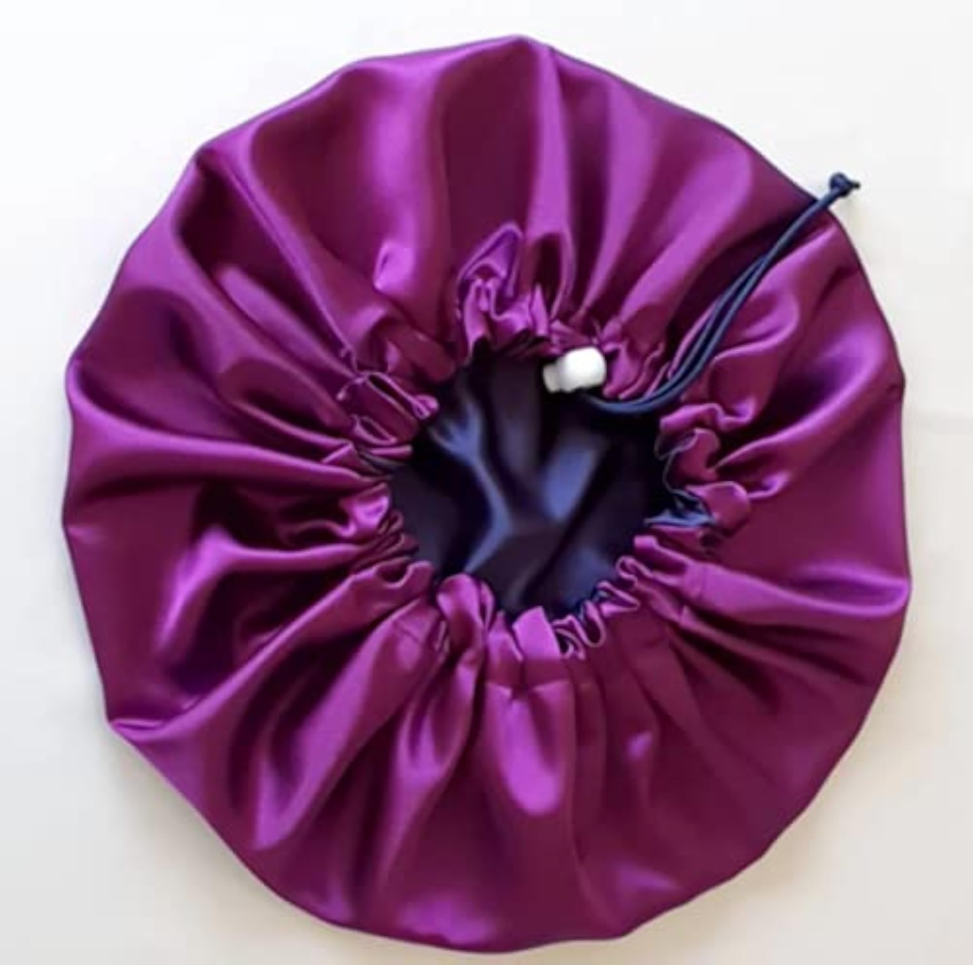 Adjustable Satin Sleep Cap Hair Bonnet, Double Layered for Women