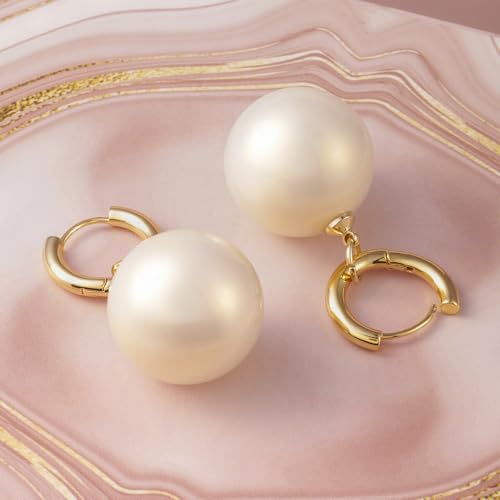 Image of Rubans Hoop Drop Earrings Gold Plated Stylish Trendy Jewellery Gift for Women & Girls