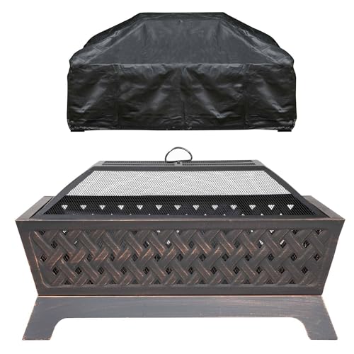 Dellonda 89cm Rectangular Outdoor Fire Pit