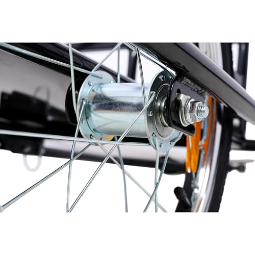 LuckyNote Foldable Bike Cargo Trailer with Universal Bike Hitch, Bicycle Wagon Trailer with 16" Wheels & Reflectors, Large Loading Bike Trailer Storage Cart