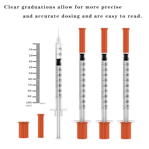 30 Gauge 5/16 inch Needle, 1ml Disposable Lab Dispensing Supplies,Individual Wrapped, 30Pack