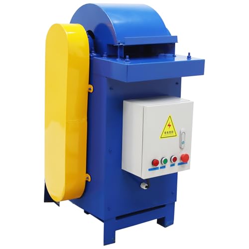 EQCOTWEA Semi-Automatic Fiber Extractor Machine – 3HP 10" Blade,1,100 lbs/h