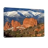 Pikes Peak Colorado Metall-Blechschild, 