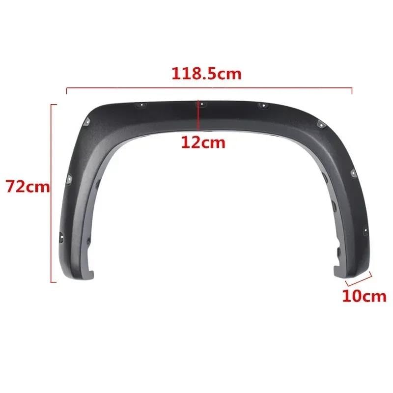 Guardabarros protector contra salpicaduras coche Toyota Tundra 2014 2015 2016 2017 arco rueda 4