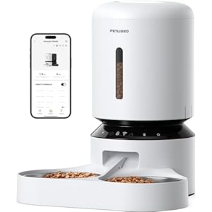 PETLIBRO 5G Wi-FI Distributeur Automatique de Nourriture pour 2 Chat, Triple Conservation avec Bol en Acier Inoxydable et Couvercle à Verrouillage Rotatif, jusqu&rsquo;à 50 portions, 10 Repas par Jour