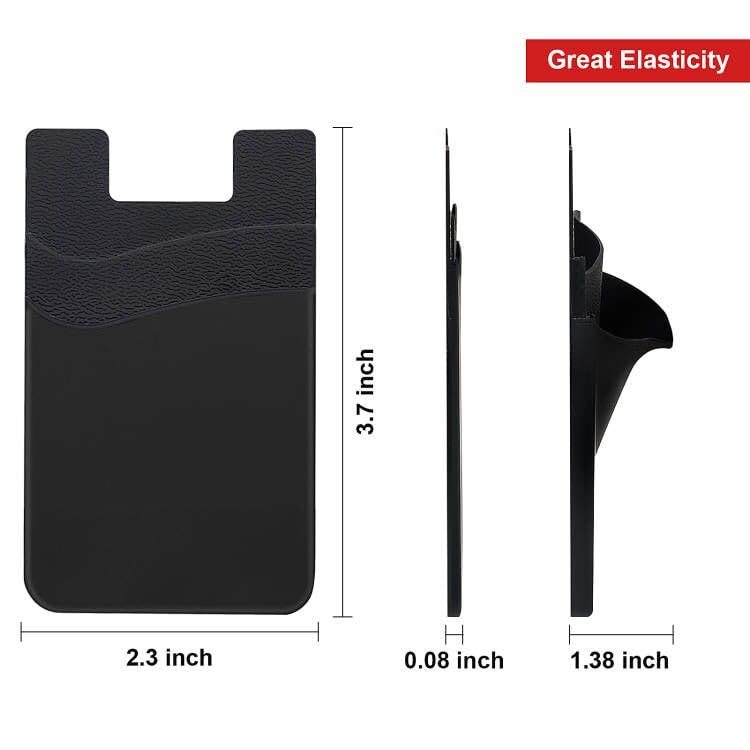 Tarjetero de silicona para teléfono solución bolsillos llenos 5