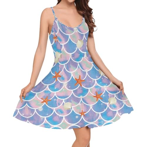 Image of Coloranimal Women's Summer Sleeveless Casual Swing Dresses with Loose Fit Beach Sundress