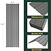 NeatiEase 10 Pcs Metal Roofing Panels, 8.1 Feet Corrugated Galvanized Roofing Panels Metal Siding Panels with Steel Screws for Pergola, Gazebo, Shed, Outdoor Storage, Chicken Coop, Patio,Garages