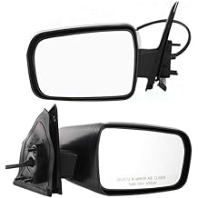 Kool Vue Side Mirrors Power Non-Heated for Mitsubishi Galant 2004-2012, Textured Standard DE Trim, Car Mirror Vanity
