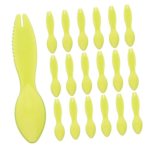 TOYZFRIENDY 20 pièces Outil Ouverture Kiwi Multifonction Plastique Réutilisable Éplucheur et Diviseur de Fruits Cuillère Creuse pour Cuisine et Facile à Nettoyer