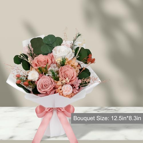 image for Perfectione Roses 4 Roses Mixed Bouquet for Mother's Day, Flowers for 