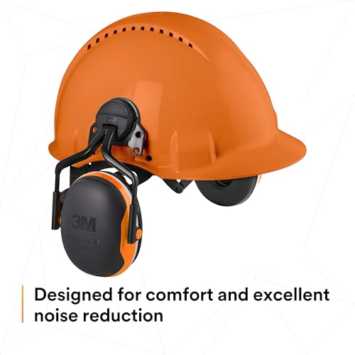 Image of 3M PELTOR Hearing Protection Earmuffs, X4 Series Noise Protection, Construction, Manufacturing, Assembly, Sanding