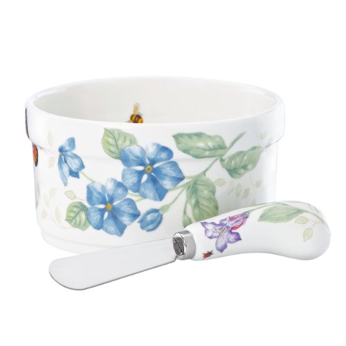 Lenox Butterfly Meadow Dip Bowl and Spreader, 2 piece set