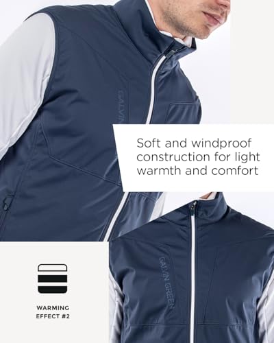 Mens Golf Vest - Tour-level Windproof with Large Pockets - Optimal Layering Year Round - Stretchy and Lightweight3