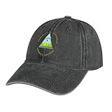 Gorra de Béisbol de Negro Deportiva Unisex, Gorra de béisbol Transpirable Ligero Bandera de Nicaragua Sombrero de Verano Sombrero de Exterior para Hombre Correr y Caminar