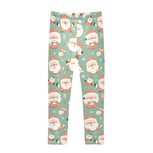 KLL Ho Ho Ho Pattern Funny Christmas Toddler Baby Girl Cotton Pants Casual High Waisted Lounge Pants Exercise