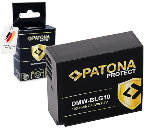 PATONA Slim Caricatore con DMW-BLG10 Protect V1