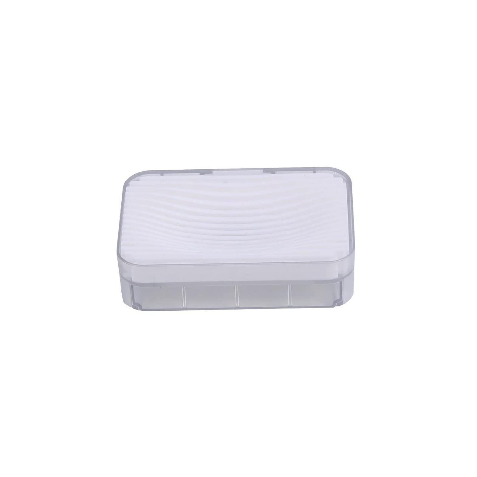 JINGYAN Soap Dishes Soap Holder, Dish Drain Rack, Suitable For Family Bathroom(White)