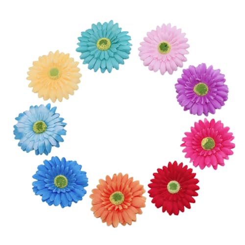 Pinces à cheveux fleurs décoratives avec clips antidérapants en tissu