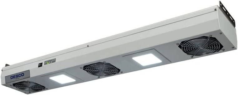 Desco Overhead Ionizer W/Light, 3 Fan, 120Vac - 60468