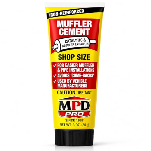 MPD Muffler Cement Putty 16 oz | Seals Exhaust Leaks Cracks & Holes | Heat Resistant Up to 2000F | Easy Application for Automotive Repairs (Pack of 1)