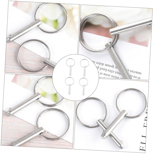 Pasador de seguridad para toldos bimini de barcos en acero inoxidable resistente, pack de 4 4