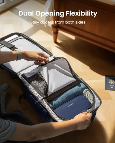 Image of tomtoc Travel Backpack 40L, TSA Carry On Bag Flight Approved, PFAS Free