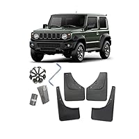 Paraspruzzi Anteriori E Posteriori Per Suzuki Jimny 2005-2025 - Set 4 Pezzi In ABS Con Asciugamano Omaggio - Foto 2