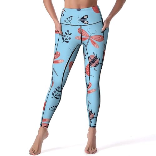 Leggings pour fitness gym jogging et yoga taille haute taille S avec motifs nature