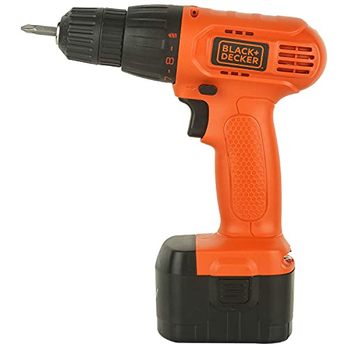 Image of BLACK+DECKER CD121B2-IN 12V 10mm Ni-Cd Cordless Variable Speed Drill with 2 Batteries