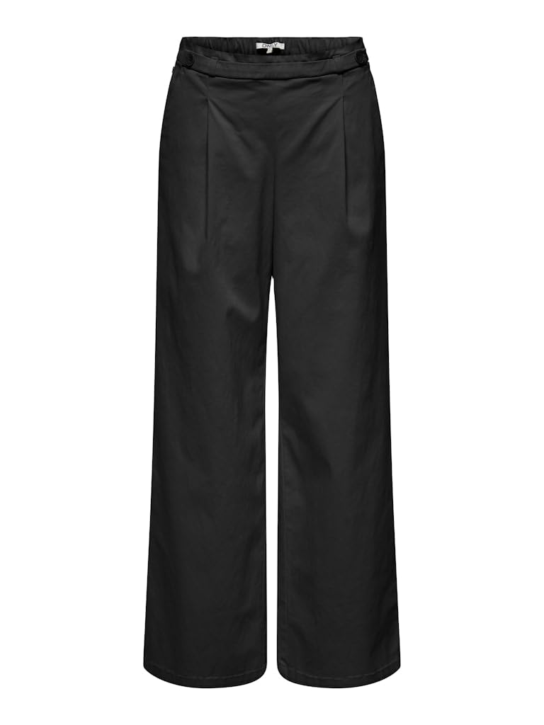 Only - Onlstella MW Wide Pull-up Pant CC Pnt, Pantaloni Donna