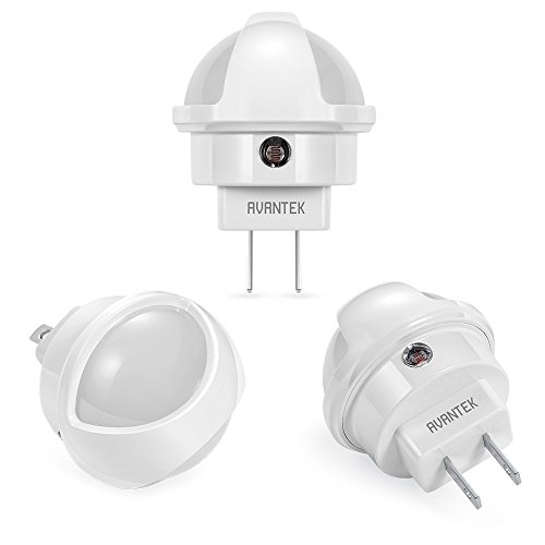 AVANTEK 0.26W LED Night Lights Plug in Sensor Night Light Automatic Dusk to Dawn for Adults, 3-Pack - //coolthings.us