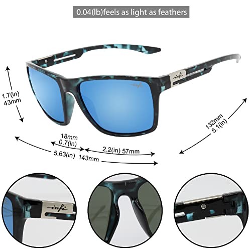 Image of INFI Fishing Polarized Sunglasses for Men Driving Running Golf Sports Glasses Square UV Protection Designer Style Unisex