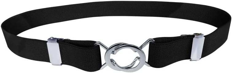 Women's Skinny Elastic Waist Belt Stretch Retro Waistband for Jeans Trousers Dresses