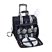 Picnic at Ascot Original Insulated Picnic Cooler with Service for 4 on Wheels-Designed & Assembled in the USA