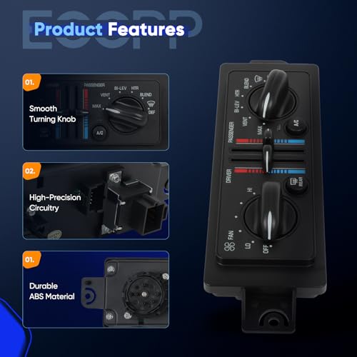 Image of ‎ECCPP Climate Control Module for Buick fit Century 1997-2005 3.1L 599199
