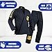 GRAPPLE GEAR BJJ Gi Kimono Brazilian Jiu Jitsu Uniform for Men 450 GSM Pre-Shrunk Mens Gi for Training & Competition - Cotton & Polyester Blend - Available in BJJ Gi in Black Gi Color & A2 Size