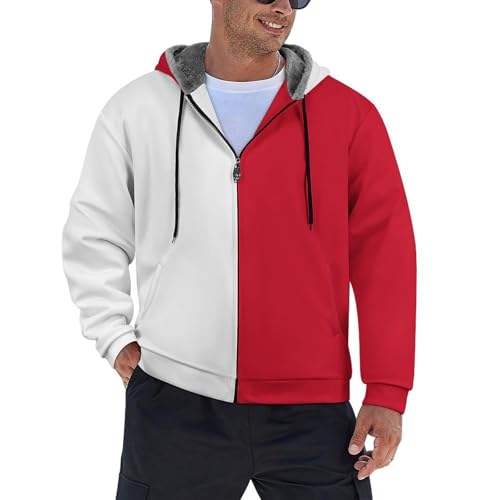 Veste doublée avec capuche pour homme contre le froid glacial et le vent