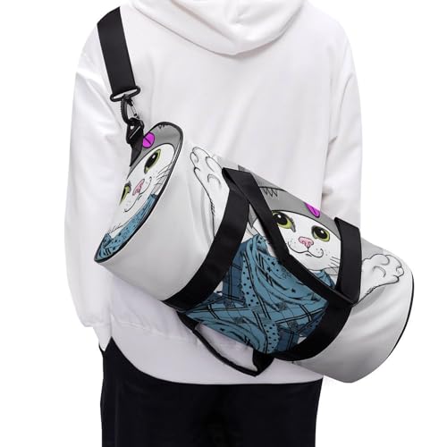 Sac de voyage chat blanc pour le week-end
