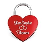 Liebesschloss mit Gravur