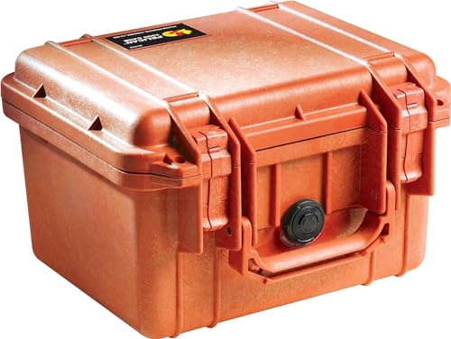 Maleta Pelican 1300 con espuma color naranja