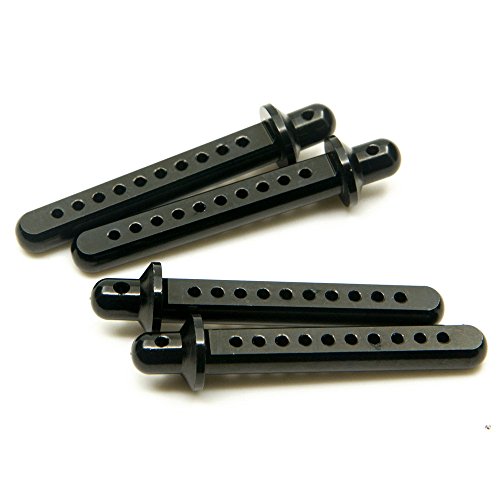 Rc Crawler Cars Parts Black Aluminum Body Post Mounts 4Pcs For 1:10 Scx10 Axial 4Wd #TOP3