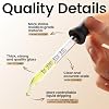 Teenitor 10pcs Eye Dropper 8pcs Glass Pipettes Dropper and 2pcs Cleaning Tool, Droppers for Oils Bent and Straight Tips, 1ml Dropper for Liquid Essential Oils, Ear, Eye, Craft, Measuring