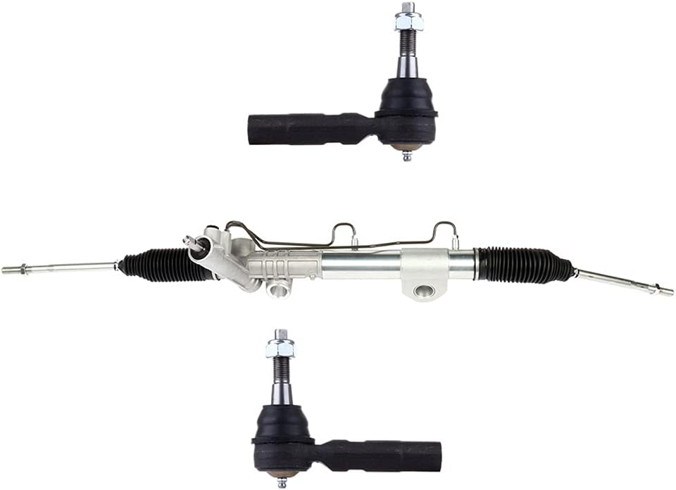 SCITOO Power Steering Rack and Pinion Complete Assembly And 2*Outer Tie Rods Replacement For Dodge Ram 1500 2002-2005,For Dodge Ram 2500 2002-2005,For Dodge Ram 3500 2002-2005
