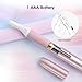 TOUCHBeauty Eyebrow Hair Trimmer for Women, Painless Precision Eyebrow Shaper, Pen-Shaped Hair Remover Razor for Face Chin Neck, Upper-Lip, Peach-Fuzz Mini Sized Battery-Operated Rose Color 1658A