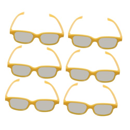 ERINGOGO 6pièces Lunettes Plastique pour Garçon Fille Lot Confort Légèreté Vision Immersive pour Cinéma Et Maison Accessoire De Divertissement